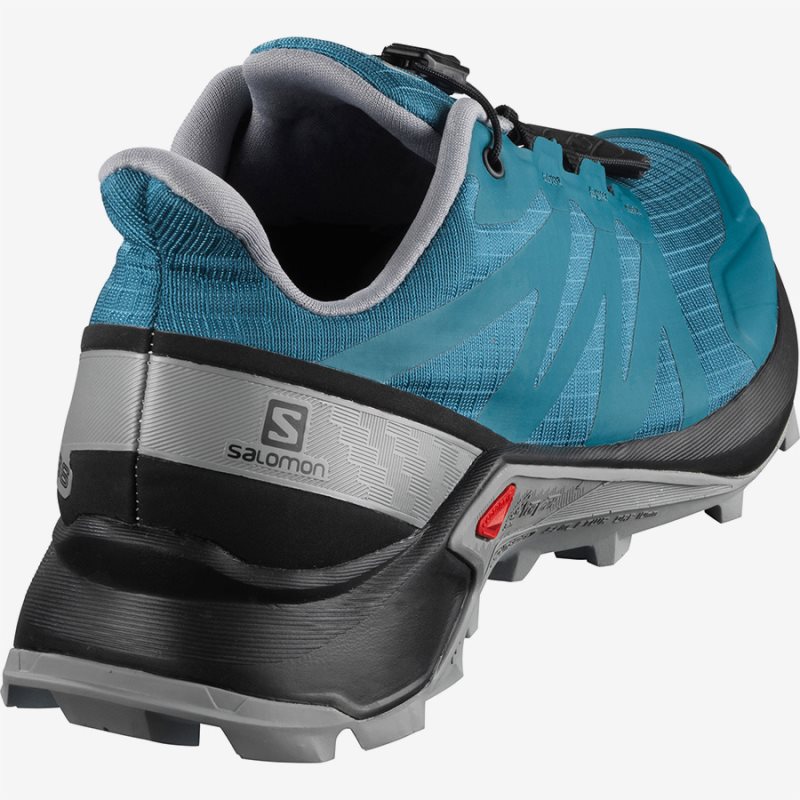 Chaussure Trail Salomon SUPERCROSS W Turquoise Femme | EMM-4117385