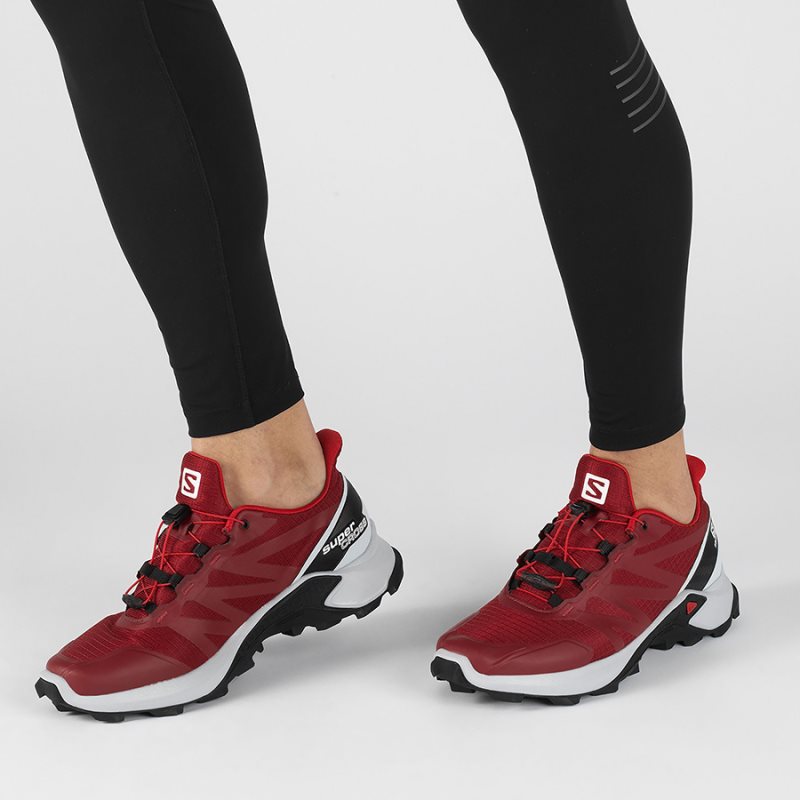 Chaussure Trail Salomon SUPERCROSS Rouge Homme | TEX-3364800